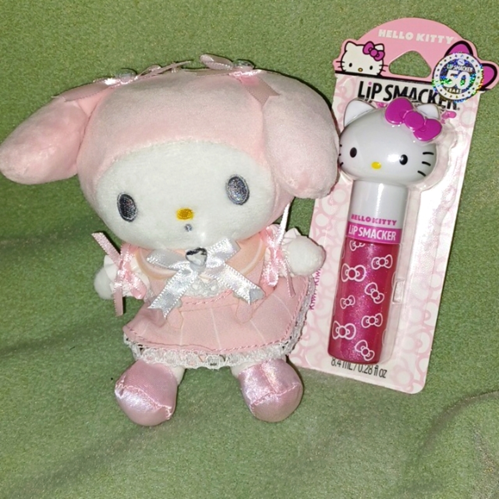 My Melody and Hello Kitty Lip Smackers